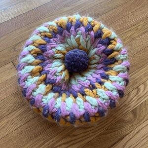 FABULOUS MUSSONI KNITTED BERET w POM POM